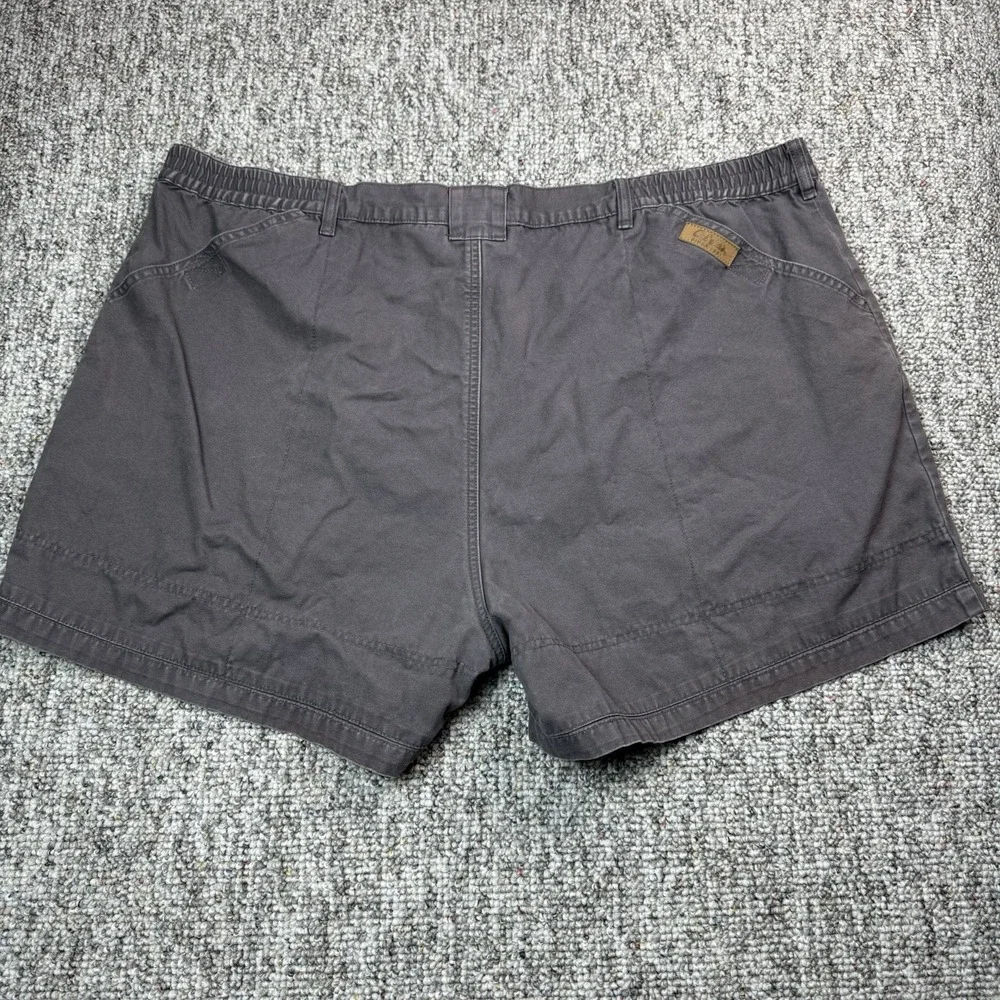 Cabelas Shorts Mens 48 Cargo Hiking Outdoors Elastic Waist Cotton Gray